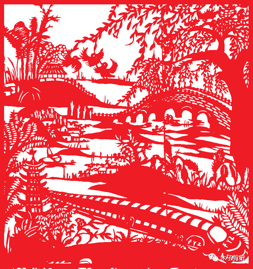 “橋”剪刻紙賞析