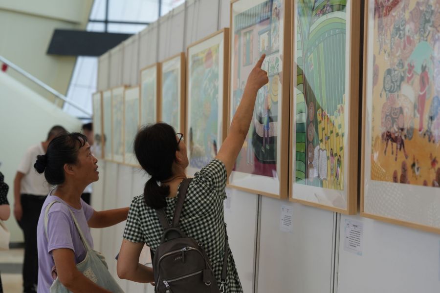 全國(黃岡)農(nóng)民畫展作品